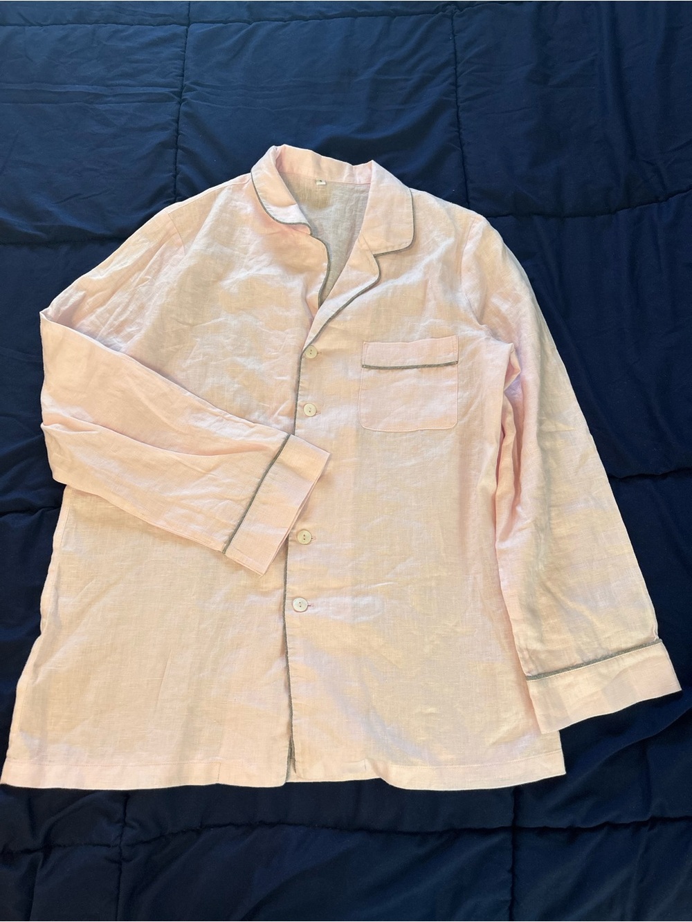 Woman’s linen top pajamas